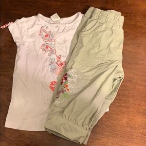 💐Cropped blouson cargos and top